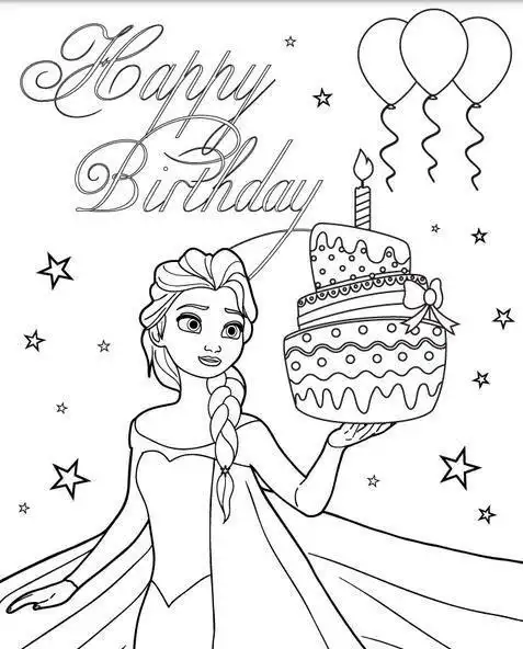 艾莎女王冰雪奇缘艾莎简笔画大全11