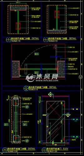 玻璃门标准节点大样