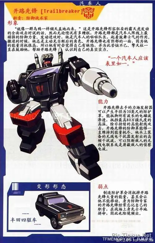 变形金刚人物介绍-带图-博派-持续更新