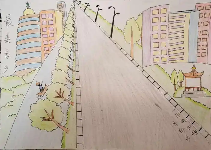 一年级"家乡美"图画