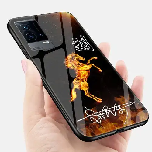 vivoiqoo8手机壳十二生肖文字定制男款 龙虎马潮牌iqoo8pro霸气个性