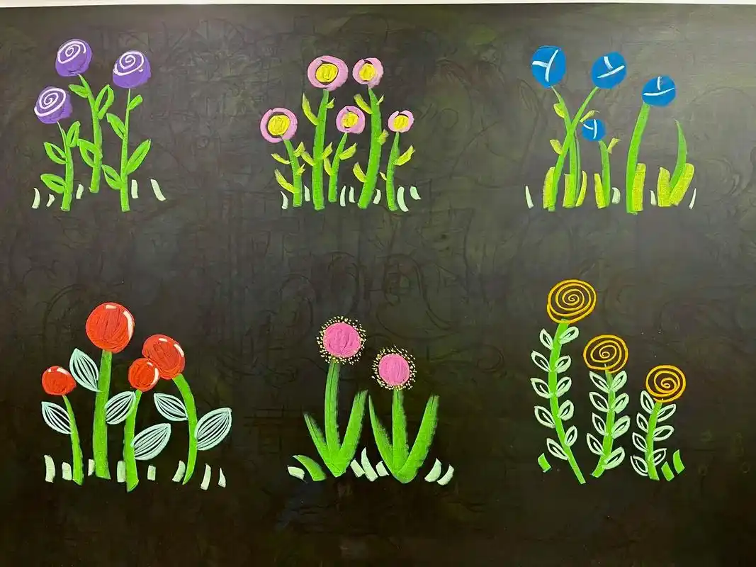 黑板报粉笔画 #粉笔画 #图文伙伴计 - 抖音