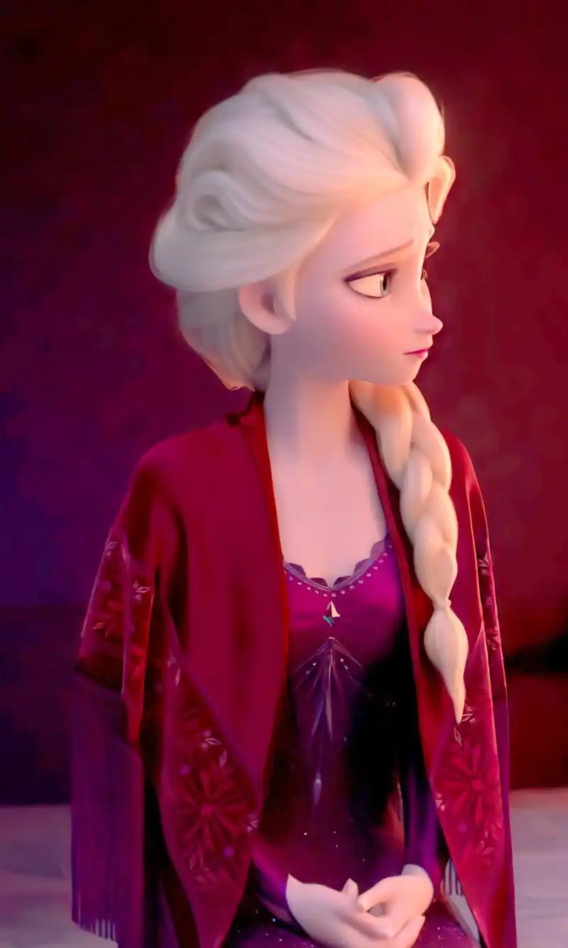 冰雪奇缘2 艾莎女王特写超清手机壁纸大图