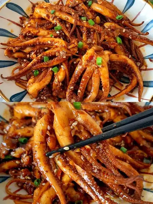 家常海鲜菜谱孜然鱿鱼须做法简单营养美味超级下饭