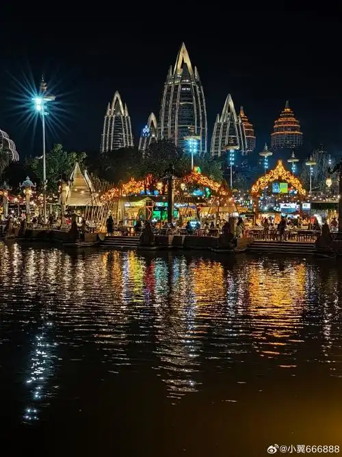 热闹的西双版纳告庄星光夜市