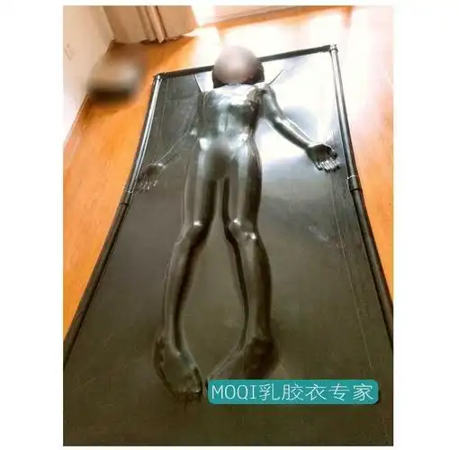 睡袋抽气窒息真空肛塞床单乳胶单人男衣空床睡袋