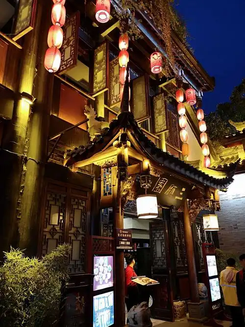 成都锦里古街夜景