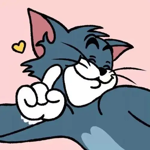 猫和老鼠情侣头像 一左一右 一男一女