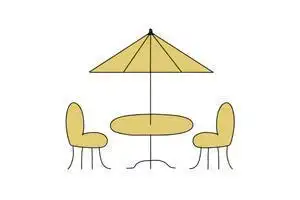 桌椅用品简笔画