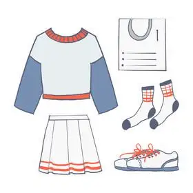 儿童春装衣服贴纸图片