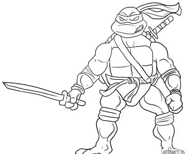 忍者神龟简笔画的