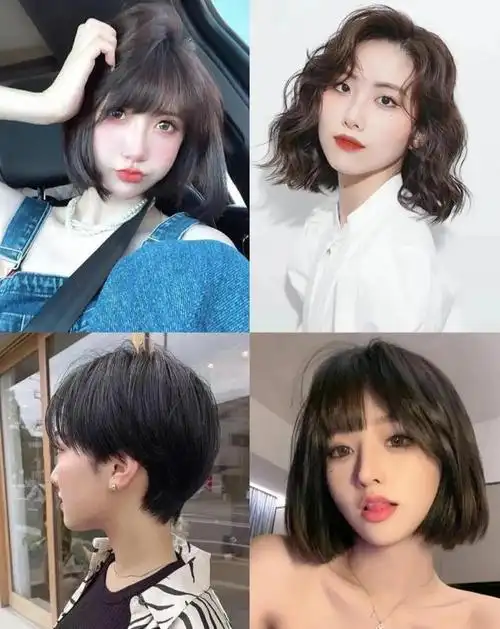 女生短发图片女2022最新款,2022流行发型不要错过短发图片100款图册