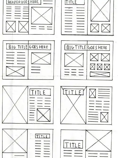 一组版式网格设计参考