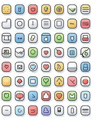 互联网网页交互ui信息图标icon