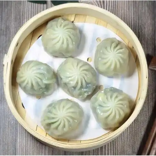 霍嘉优品素三鲜薄皮素包子小笼包荠菜鸡蛋香菇青菜速冻半成品12个 素