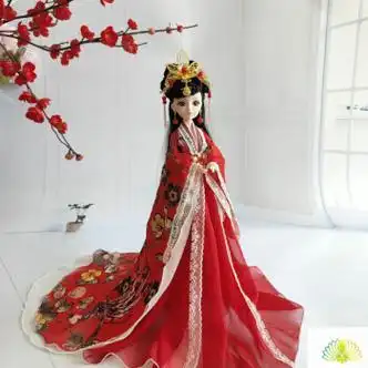友铭斯古风芭比娃娃bjd30厘米国风古装女孩玩具新年生日礼物古代公主