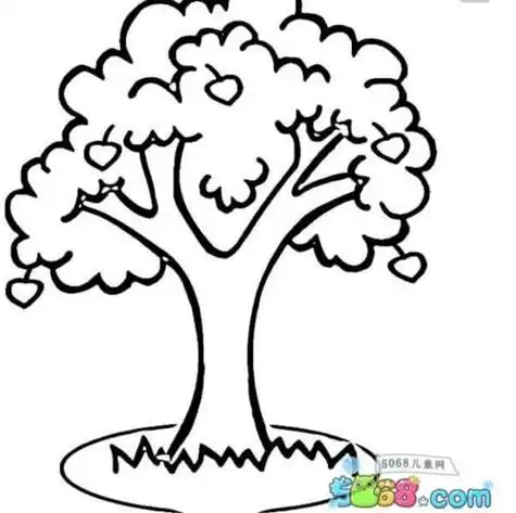 一棵树简笔画 一棵树简笔画图片大全