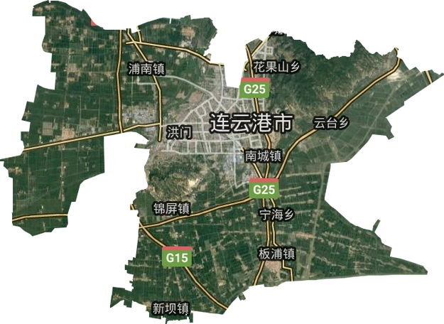 海州区高清卫星地图,海州区高清谷歌卫星地图