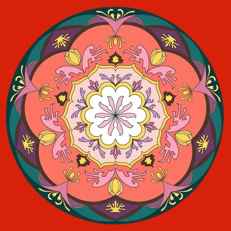 圆适合纹样图案设计 纹样 纹样图案设计