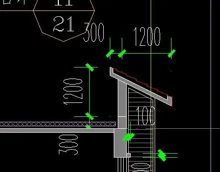 挑檐的处理方式