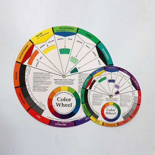 color wheel纹眉色卡色谱卡化妆纹绣调色卡美容院颜料色彩搭配轮