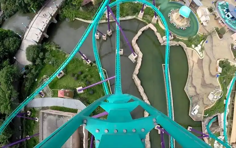 过山车55成都欢乐谷五大过山车稳固不摇晃第一视角60fpspov