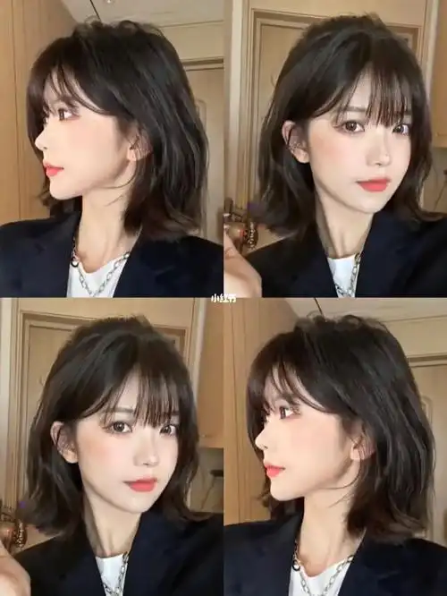 真正简约免打理的发型韩式短发自然烫