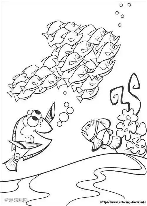 海底总动员填色图片4