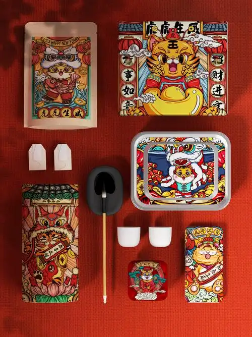 虎年 国潮 产品包装设计图0