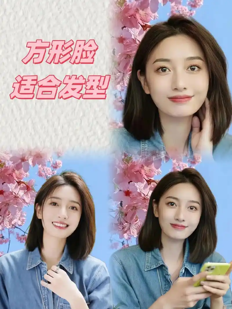 方型脸必剪发型 方形脸女生必剪发型,显脸小适合上班族,学生, - 抖音