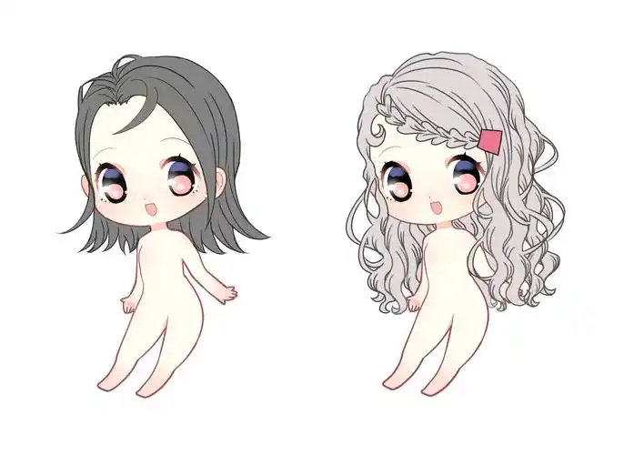 日系q版插画课程 第2期 第6节 q版的发型设计 作业