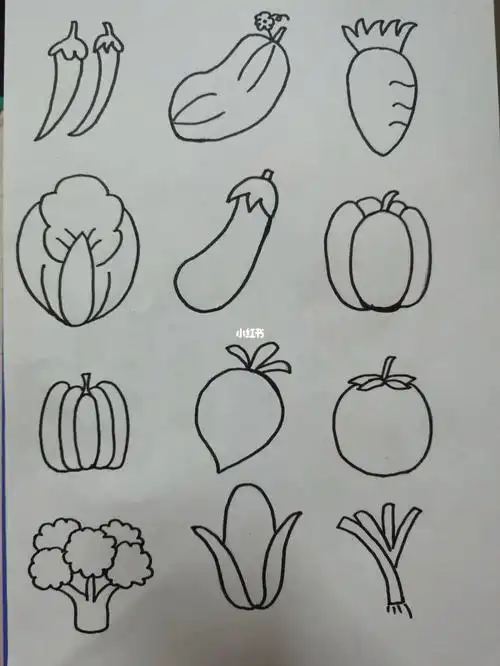简笔画蔬菜