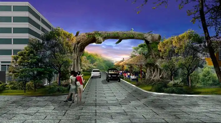 图纸 园林设计图 森林公园大门 上传时间:2010-04-12 所属分类:园林