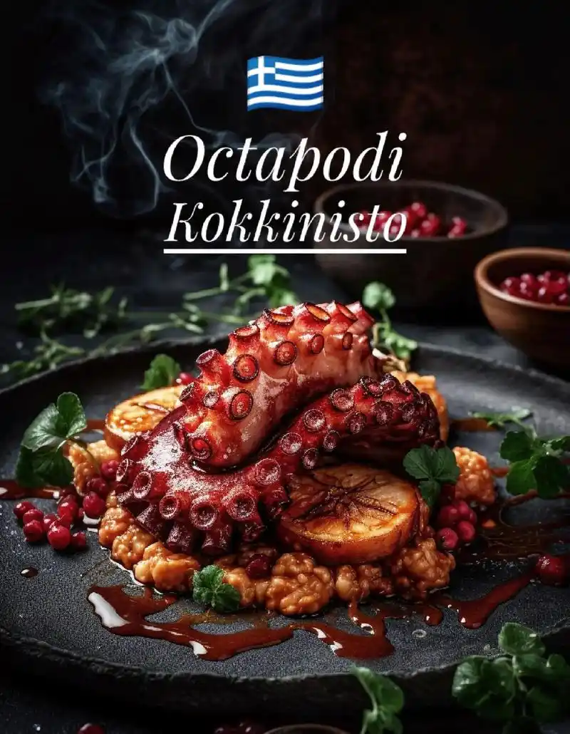 希腊红烩八爪鱼|| #西餐#希腊菜#学做菜#八爪鱼  红烩八 - 抖音