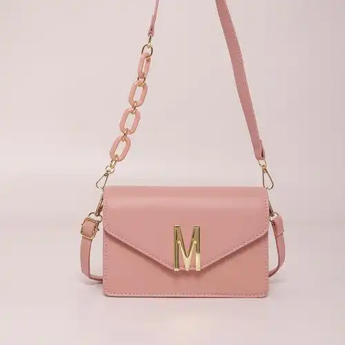 2022流行包包女m字母春夏新款时尚高级感单肩包复古手提斜挎包