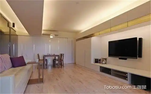 客厅横梁装修效果图遮挡横梁不可少