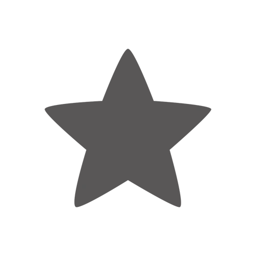 黑色五角星矢量图