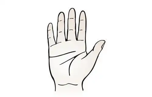 人的命运只在自己手上简笔画