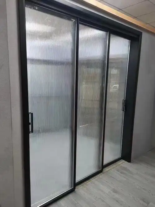 铝合金极窄隔断移门窄边吊轨三联动玻璃门阳台卫生间厨房推拉门