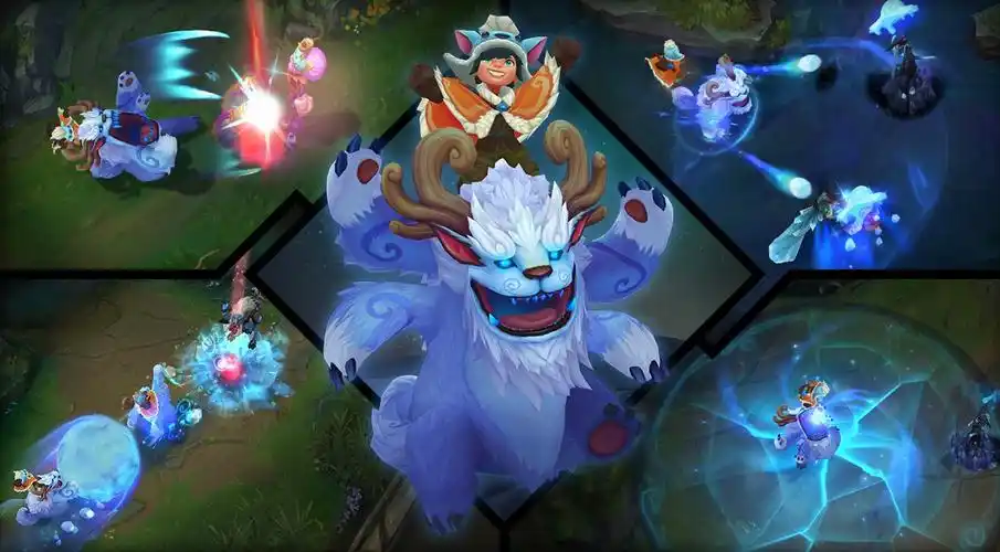 lol新版努努技能演示超强滚雪球技能