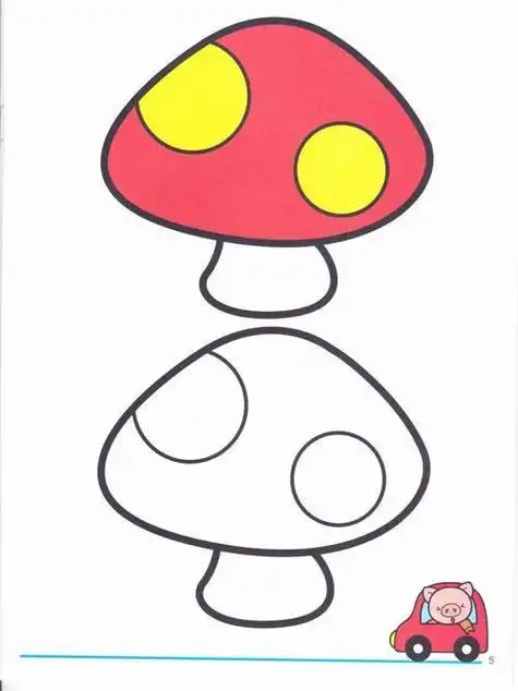 笔画图片-幼儿园涂色画打印大图|儿童涂色简笔画幼儿园大班房子简笔画