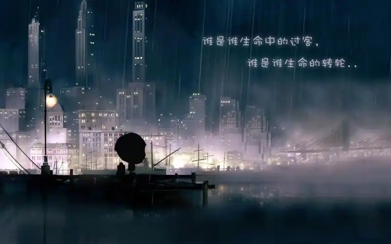 非主流,伤感,文字壁纸,生命中的过客壁纸