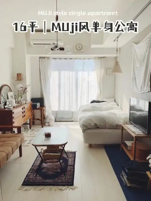 小户型装修#小户型公寓#单身公寓#出租房改造#日式muji风
