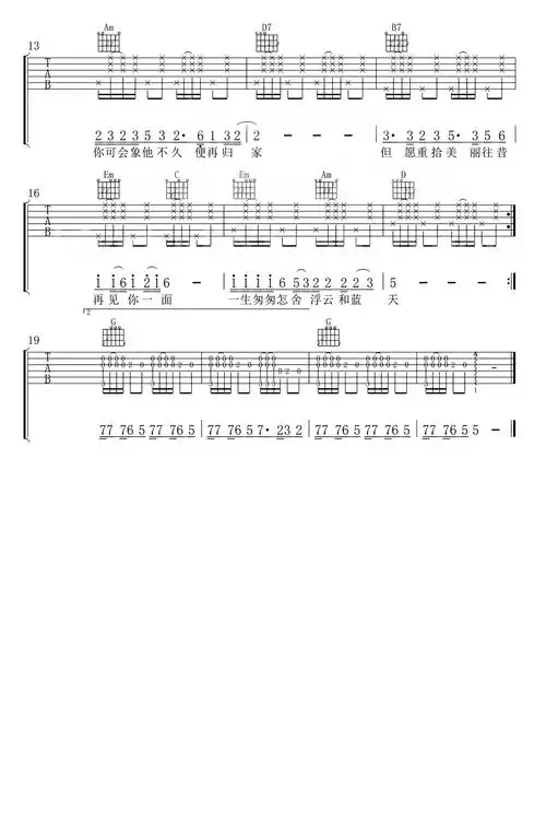 许冠杰阿郎恋曲吉他谱g调吉他弹唱谱粤语版
