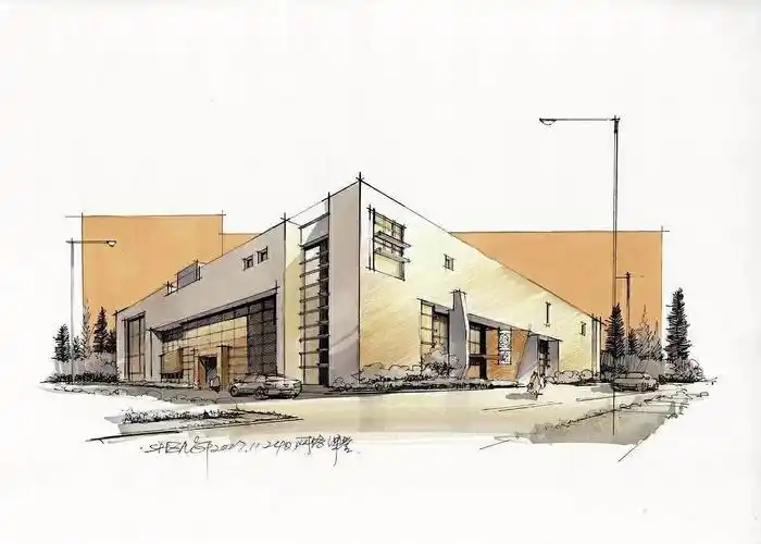 建筑效果图手绘表现