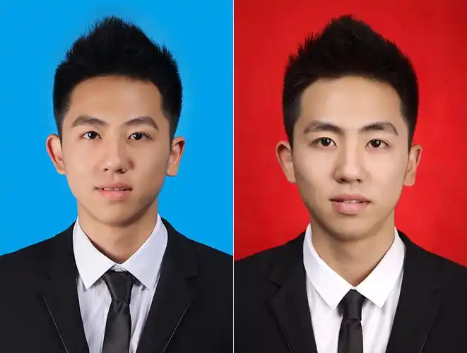 5秒无痕更换证件照背景之蓝底换红底