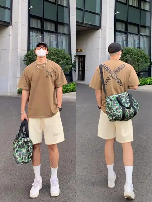 185170高壮男生夏日超帅的美式运动风