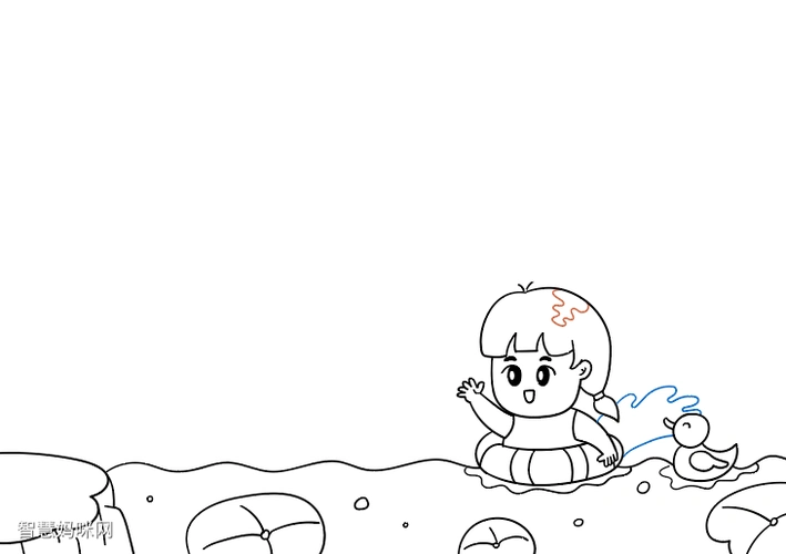 溺水手抄报-图22022年最新防溺水手抄报-图1使用工具:a4打印纸,勾线笔