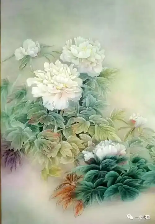 国画欣赏丨宁珍蕾工笔重彩牡丹太漂亮了