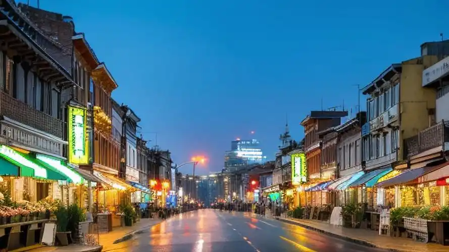 店铺轮播图素材,商业街景的繁华✨